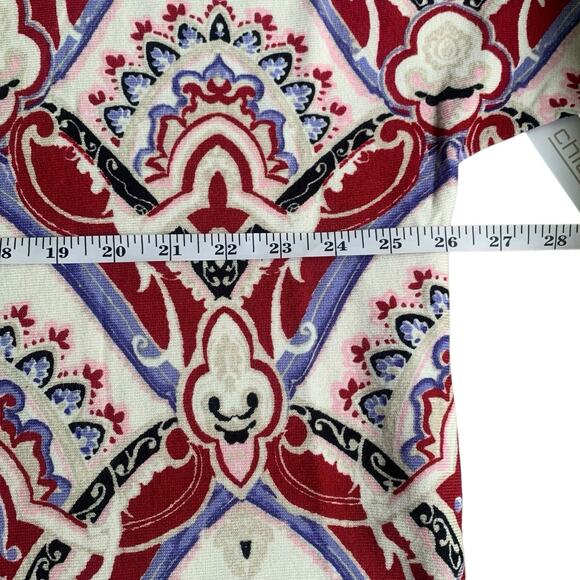 NWT Chico's Pullover Sweater Size 4 (2X) Boat Neck Dolman Sleeve Eclectic Razzle - Picture 6 of 7